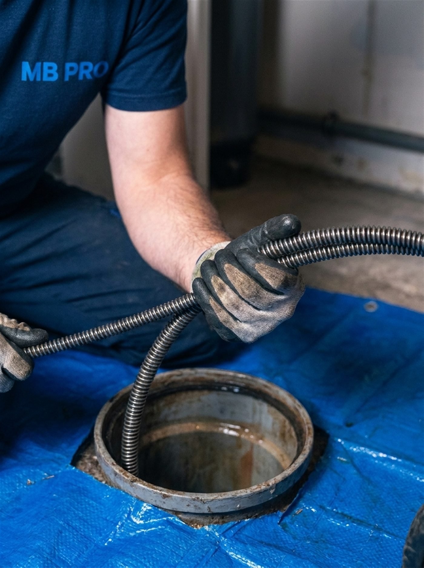 Hydrocurage haute pression dans une canalisation à Marseille